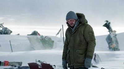 Liam Neeson as John Ottway in The Grey, a character Neeson deftly melds with his recent action persona from Taken and Unknown to create something more soulful. Courtesy Open Road Films