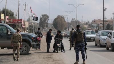 Nineveh police at a checkpoint. Florian Neuhof / The National