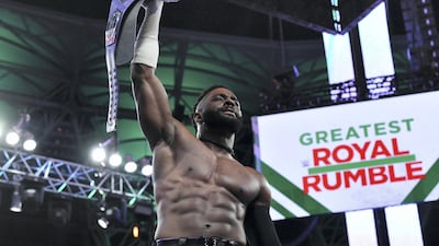 Cedric Alexander retained the Cruiserweight title at the WWE Greatest Royal Rumble in Jeddah, Saudi Arabia. Courtesy WWE