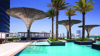 The swimming pool at the Rosewood Abu Dhabi. Courtesy: Rosewood Abu Dhabi