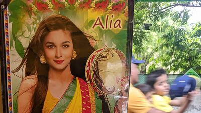 Pandey says the Bollywood actors in the pictures have changed over time, with Sonakshi Sinha and Karishma Kapoor popular before, and now Alia Bhatt.