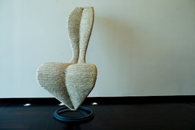 S chair in straw by Tom Dixon. Andrew Henderson / The National