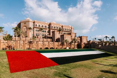The hotel on the Abu Dhabi Corniche will be decked out for National Day. Photo: Emirates Palace Mandarin Oriental