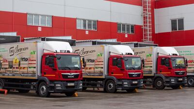 The online shopping boom has raised fears over pollution from heavy goods vehicles. Bloomberg