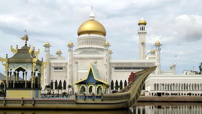 The Istana Nurul Iman is the official residence of the Sultan of Brunei and the seat of the Brunei government. The palace is located on a sprawl of hills on the banks of the Brunei River, a few kilometres southwest of Bandar Seri Begawan. Alamy