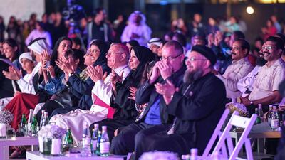 Crowds cheer on the the performers at the Peace Gathering.