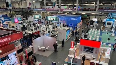 The Dubai pavilion among others at London Tech Week. Matthew Davies / The National