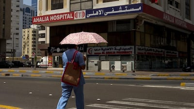 Ahalia Hospital in Abu Dhabi is operational again after a water leak forced an evacuation of patients on Monday night. Christopher Pike / The National