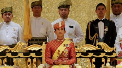 Prince Abdul Mateen of Brunei looks resplendent at his Istiadat Berbedak or powdering ceremony. @faiqairudin / Instagram
