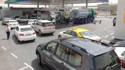 Some Emarat pumps have had no supplies for 'three days'. Jeff Toppings / The National