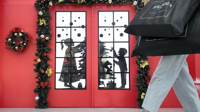 Dubai, United Arab Emirates - Reporter: N/A: Photo project. Christmas decorations in Dubai Mall. Monday, December 9th, 2019. Dubai Mall, Dubai. Chris Whiteoak / The National