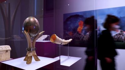 The exibition 'Terrible Beauty - Elephant - Human - Ivory' is one of six newly opened shows at the Humboldt Forum.