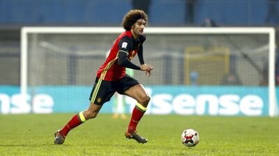 Marouane Fellaini suffered a knee injury while on Belgium duty last week. Fehim Demir / EPA