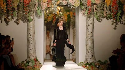 Mulberry's show demonstrated a quintessentially British approach to psychedelia, bucolic and charming. Suzanne Plunkett / Reuters