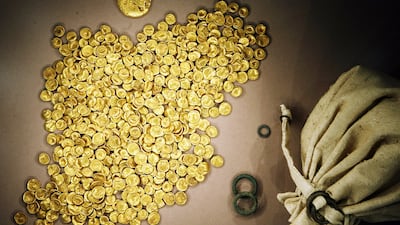 Celtic gold on display in the Celtic and Roman Museum in Manching, Germany. Getty Images
