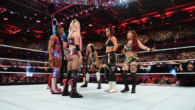 A six-women tag-team match of Alexa Bliss, Bianca Belair and Asuka faced off against Dakota Kai, Bayley and Iyo Sky.