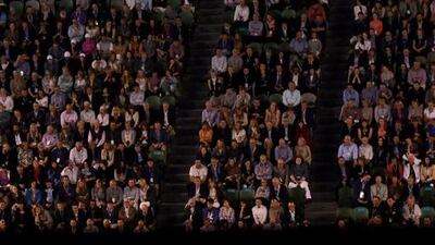 Britain’s Andy Murray serves during his men’s singles semi-final match against Canada’s Milos Raonic at the Australian Open in Melbourne. Saeed Khan / AFP Photo