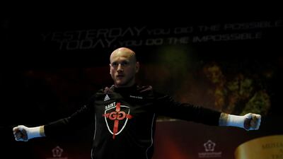 George Groves during the public work-out at Arena Fitness Innovation Al Nahda, Jeddah, Saudi Arabia. Action Images via Reuters