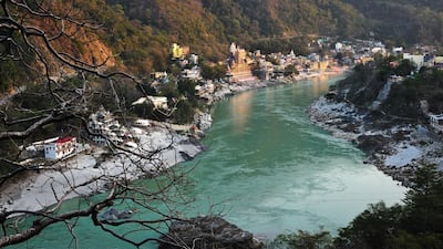 The Ganges River at sunset in Rishikesh, Uttarakhand, India. Getty Images