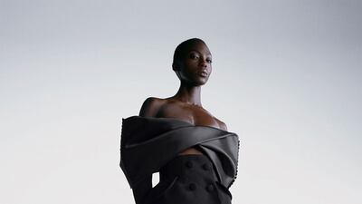 A tailored corset and ingenuis bandeau top by Azzi & Osta. Courtesy Azzi & Osta.