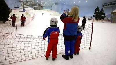 Thrills and spills: Ski Dubai is enjoying a surge in popularity due to regional tourists flocking to the emirate. Randi Sokoloff / The National