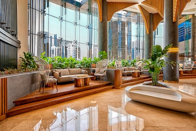 Lobby of the four-star First Collection Business Bay. Photo: The First Collection