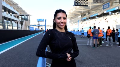 UAE athlete Maryam Al Farsi during RunYas 2026. Victor Besa / The National
