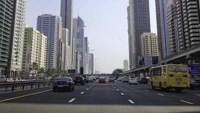 The average cost of petrol per litre in Dubai is Dh1.8, while in London, Paris and Hong Kong it is about Dh8. Jaime Puebla / The National