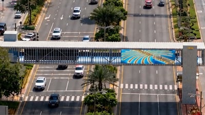 A rendering of one of the pedestrian bridges on Dubai's Palm Jumeirah. Picture: RTA