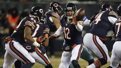 Josh McCown has thrown 13 touchdowns to just one interception in seven games for the Bears. Charles Rex / AP