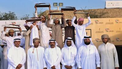 A competitor at the Fazza Championship for Saktoun Rifle Shooting in Dubai. Photo Courtesy / Organisers