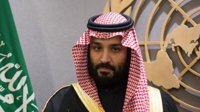 Saudi Crown Prince Mohammed bin Salman visits the United Nations headquarters in New York on March 27, 2018. Bryan R Smith / AFP