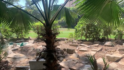 The pets are laid to rest in a leafy area about the size of a basketball court. Hamza Hendawi / The National