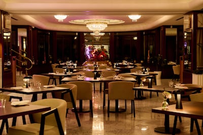 Alcron Restaurant boasts elegant seating and soft lighting. Photo: Almanac X Alcron Prague