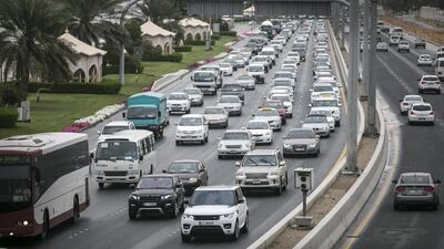 Restricting the number of drivers is only feasible with commuting alternatives, says transport expert Glenn Havinoviski. Silvia Razgova / The National