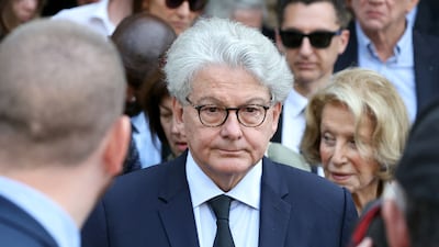 Former European commissioner for the internal market Thierry Breton, pictured in June, has crossed swords with powerful figures from the US technology industry. AFP