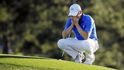 Jordan Spieth held a five shot lead going into the final nine holes of the 2015 US Masters. He finished three shots behind eventual champion Danny Willett. Chris Carlson / AP Photo