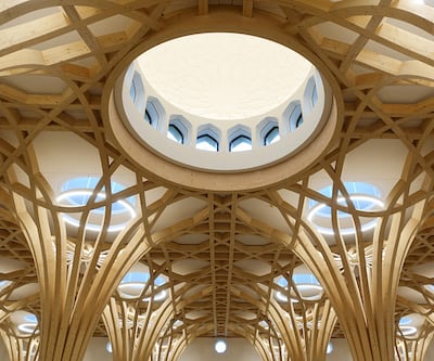 Cambridge Central Mosque by Marks Barfield Architects. Photo: Blumer Lehmann
