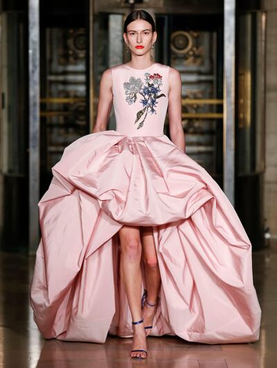 A look from the Oscar de la Renta New York Fashion Week runway