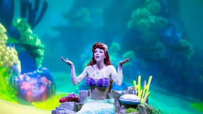 Brittany Eubanks, who plays Ariel, in Disney Live! which is in the capital this week. Courtesy Disney Live!