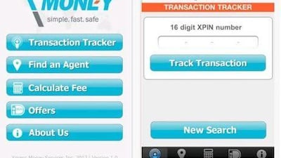 Xpress money app on iphone