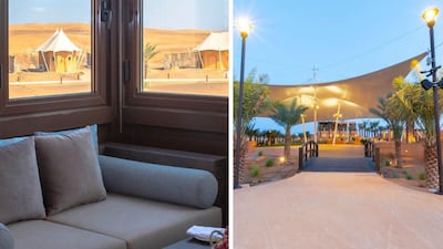 Desert camping with a luxury feel at Al Badayer Oasis Sharjah. Instagram