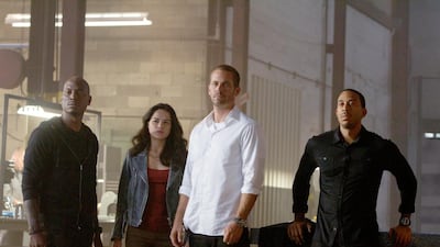 7) Furious 7, which starred Tyrese Gibson, Michelle Rodriguez, Paul Walker and Chris 'Ludacris' Bridges, grossed $1 billion after 19 days. Scott Garfield / Universal Pictures
