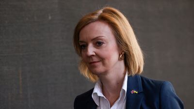 British Foreign Secretary Liz Truss met with a US delegation in London. Reuters.