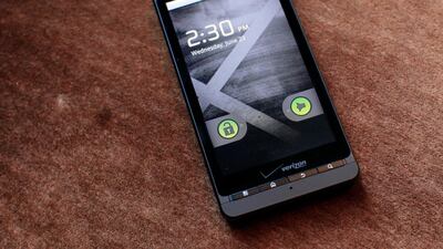 Motorola's Droid X smart phone on display. Motorola was the second highest-selling phone after Nokia in 2000. Reuters
