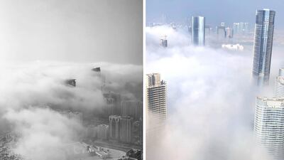 Social media users in the UAE shared photos and videos of the fog blanketing the country on Monday, December 30. Instagram