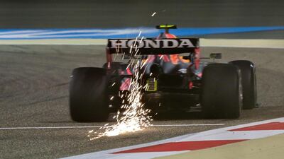 Red Bull's Mexican driver Sergio Perez during the Bahrain GP. AFP