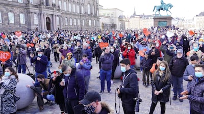 Several protests have taken place across Denmark in recent months against the government's plan to deport Syrian refugees, seen as part of growing anti-immigrant policies in the country. Getty Images.
