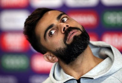 India's Virat Kohli during a press conference. Reuters