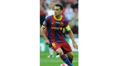 Xavi mesmerized Manchester United defenders.
